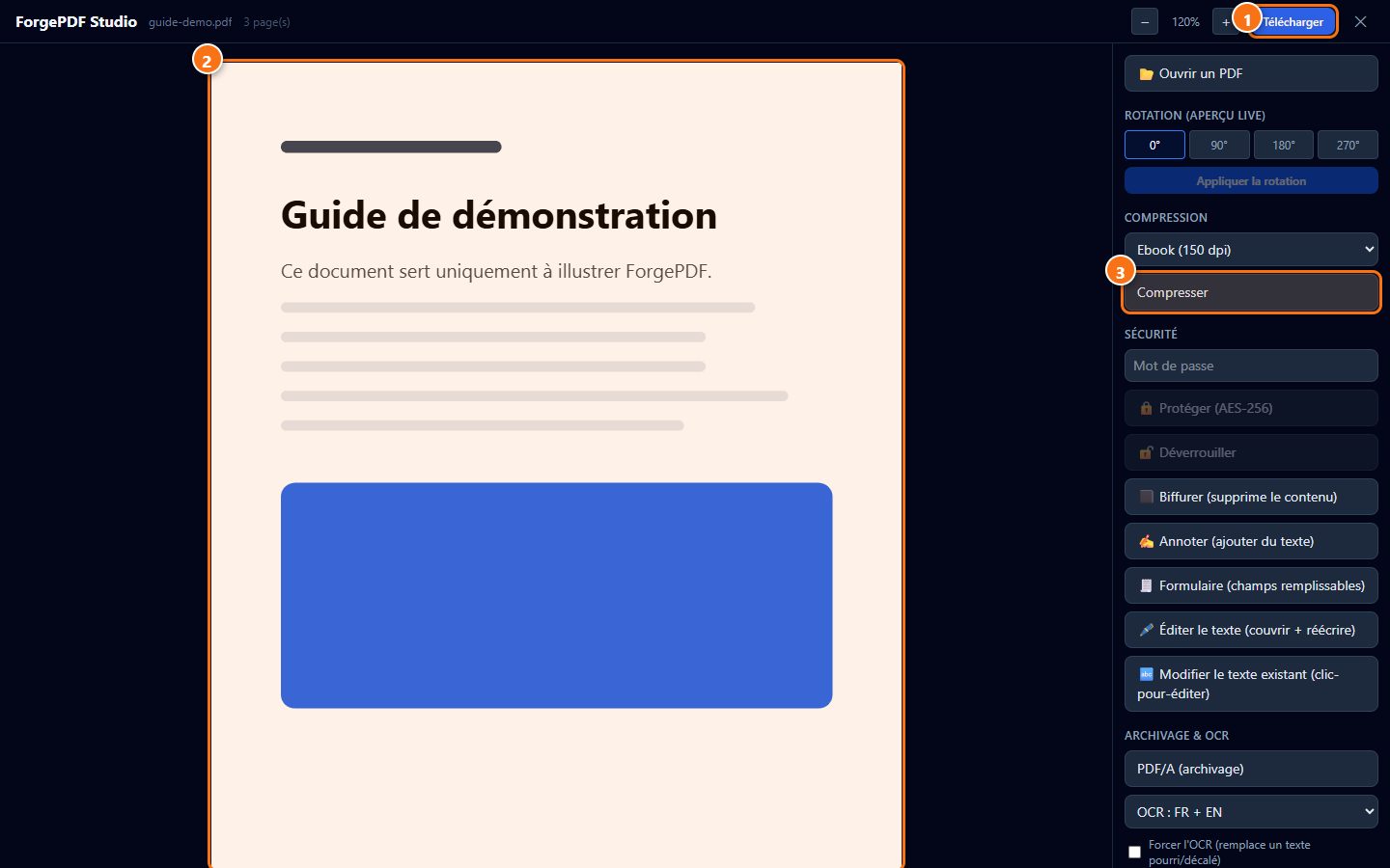 ForgePDF : Le PDF Studio